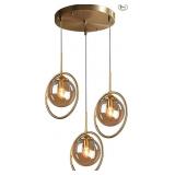 KCO Lighting Modern Gold 3 Light Hanging Pendant L