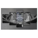 LA Dodger's Stadium B&W Panoramic 5 Panel Poster w