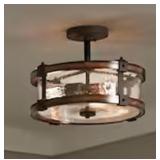 Kichler Semi-Flush Mount Barrington Light Fixture,