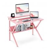 Small Computer Desk for Small Spaces, Desk With St