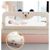 Bed Guard Rail For Toddlers, 59' Swing Down & Hei