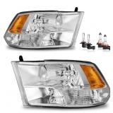 2 Count, Left and Right Headlights for 2009-2018 D