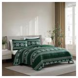 Lenox 3 Pc. Holiday Quilt Set, King, 2 Shams 36x20