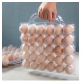 30 ct Portable Transparent Plastic Egg Container,