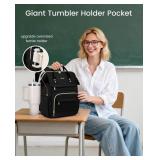 Laptop Backpack with Giant Tumbler Pocket, Waterpr