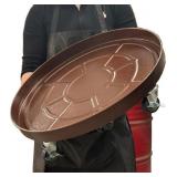 20' Plant Saucer Rolling Plant Caddy with Wheels,