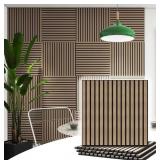 2 Ct. 2Pack Walnut Wood Slat Acoustical Panels 23.