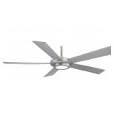 Galventi 52' Brushed Nickel Ceiling Fan With Silv