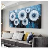 PIY Painting Modern Dandelion Wall Art for Living