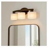 Allen Roth Merington 21.5' 3 Light Antique Bronze