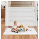 Retractable Baby Gate For Stairs- Up To 55' Wide,