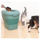 30-35 LBS Pet Food Storage Container- Collapsible,