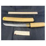 Shikoto Tanto Katana Hara Giri polished demascus s
