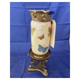 Painted Vase on Stand