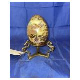 Painted Egg on Stand