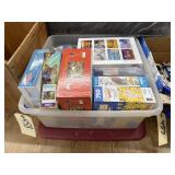 Tote of Assorted Jigsaw Puzzles