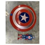 Captian America Metal Shield & Action Figure