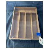 Bamboo Silverware Tray NIP