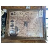 Wiggins Map of Oklahoma Territory 26x21