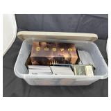 Magic Cards in Plastic Bin w/Lid