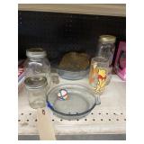 Winnie the Pooh glasses, asstd. Jars & dishes
