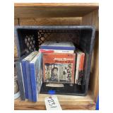 Plastic Crate w/Assorted Reels