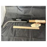 Yamanagi sickle 21" L 16" curved blade leather w