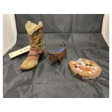 Decorative Boot - Pig - Coaster