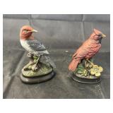 2 Porcelain Bird Figurines