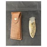 USA Auto Folding Knife 2 3/4 in. blade, belt clip