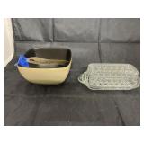 2 Pcs - Butterdish & Bowl