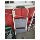 Plastic 2-Step Folding Ladder