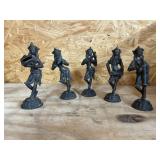 5 Pcs - Asian Metal Figurines