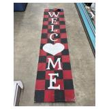 Painted 'Welcome' Sign