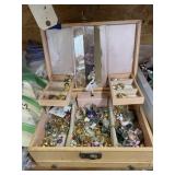 Jewelry Box w/Assorted Costume Jewelry