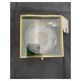 Geode and Disonsaur Type egg, pink stone & green m