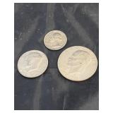 3 Bicentenial coins