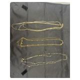 Assorted Gold Tone Fashion Necklaces