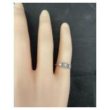 10K White Gold Ring