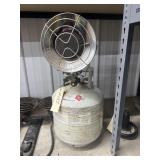 Mr. Heater on 20 pound propane tank
