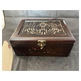 Japanese wooden lock box
