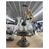 Vintage Triple Plate Condiment Cruet