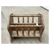 Wooden Magazine Rack