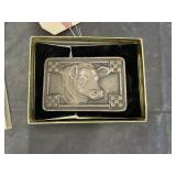 Cow belt buckle, Purina