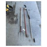 Pitchfork - Hoe - Sewer Snake - Hedge Trimmers & M