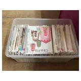 Sterlite Container w/Sewing Patterns