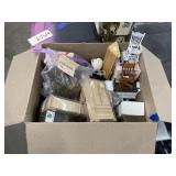 Box of dollhouse furniture