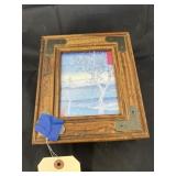 Oriental wooden treasure box