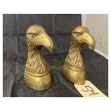 2 Pcs - Brass Bookends