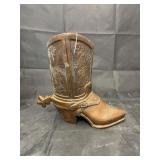 Metal decorative cowboy boot